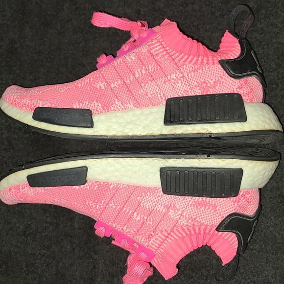 ADIDAS Hot Pink NMD R1 Knit Sneakers - Picture 7 of 17